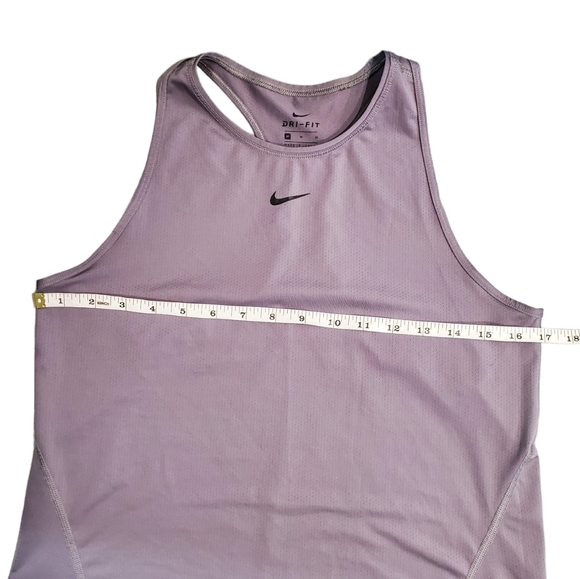 Nike Dri-Fit Tank Top Womens Size Medium Gray Crew Neck Training Top - Picture 7 of 11